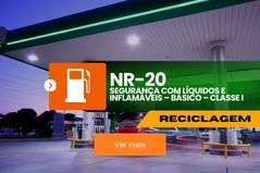 NR 20 – Segurança com Líquidos e Inflamáveis – Básico – Classe I – Reciclagem